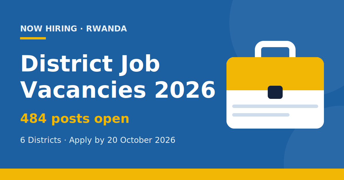 Rwanda District Job Vacancies 2026: 484 Posts Open - THINKBIG O.S. Ltd ...